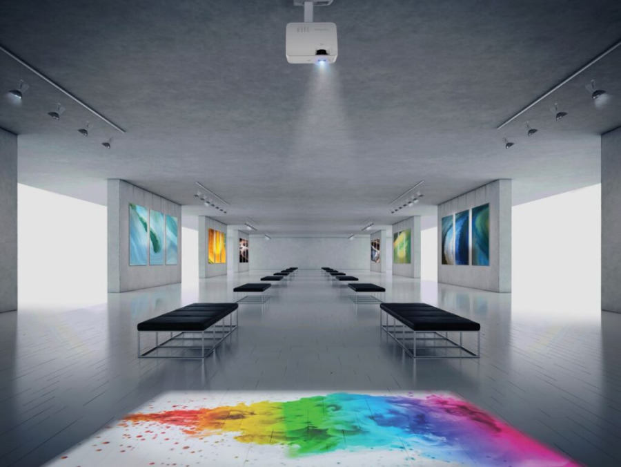 museum floor projection