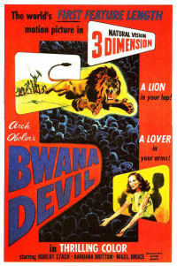 1st 3d movie - bwana devil